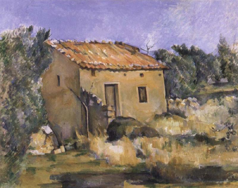 Paul Cezanne Abandoned House near Aix-en-Provence oil painting image